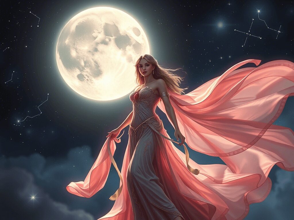 Luna llena de fresa y la Diosa Juno